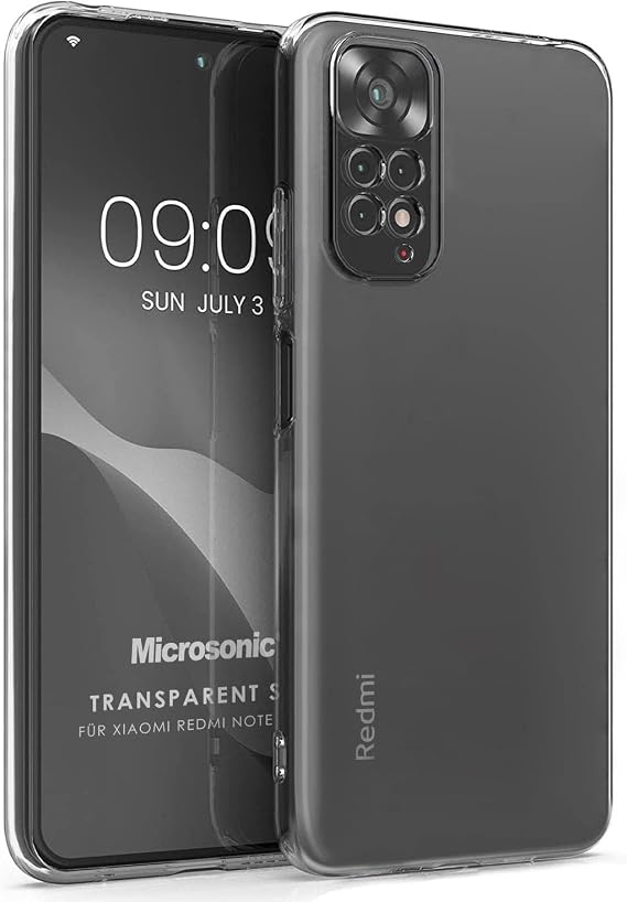 Microsonic Xiaomi Redmi Note 11 Pro 5G için Kılıf Transparent Soft Şeffaf [Redmi Note 11 Pro 5G ile Uyumlu Kılıf - Şeffaf]