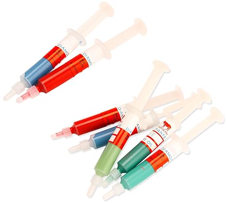 7pcs Diamond Paste Polishing Compound, Glass Metal Aluminum Jewelry Buffing Compound Polish Lapping Compound Scratch Remover, Grits 1000# 10000#