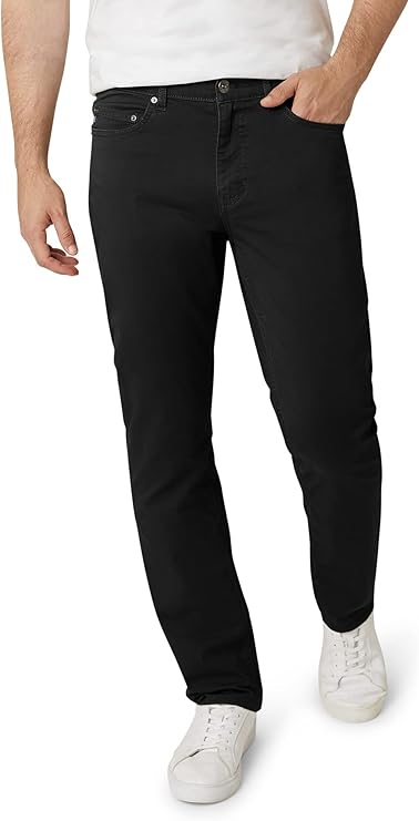 Chaps Men's Pants - Straight Fit 5-Pocket Comfort Stretch Chino Pants for Men - Men's Fashion Straight Leg Cotton Chinos
