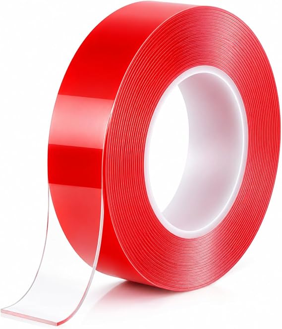 Çift Taraflı Nano Montaj Bandı, Şeffaf, Güçlü Yapışkan, Kesilebilir, İz Bırakmaz, Ev ve Ofis Kullanımı için (5 metre)