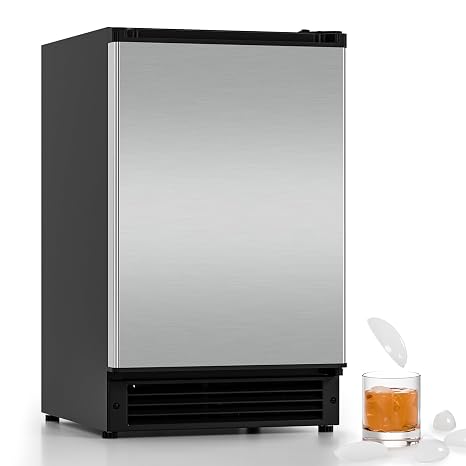 COTLIN Drainless Under Counter Ice Maker 15" W with 12LBS Storage Bin