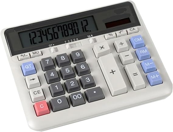 Large Button Bank Financial Accounting Special Desktop Office Business Calculadoras ，calculator(Wit)