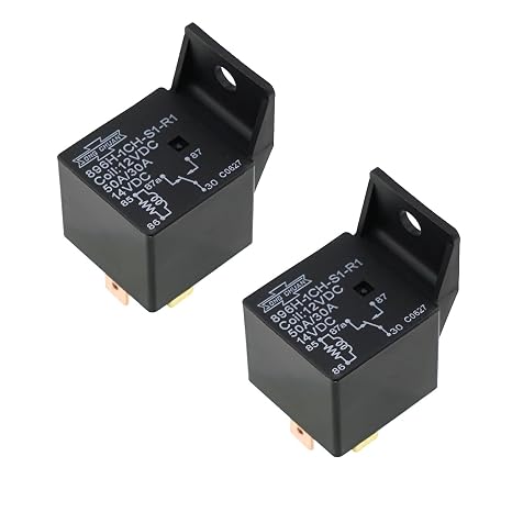 2PCS 896H-1CH-S1-R1 12VDC 30A 5Pins SPDT Automotive Quick Connect Power Relay