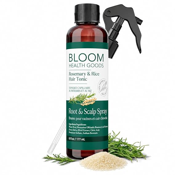 Bloom Health Goods Homegrown Rosemary & Rice Water Spray for Hair Health