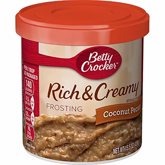 Betty Crocker Rich & Creamy Coconut Pecan Frosting 15.5 oz (Pack of 10)