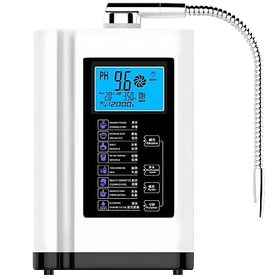 Alkaline Water Machine,Water Ionizer Machine for Home,Water Purifier Machine PH 3.5-10.5 Alkaline Acid Water Machine,Up to -500mv Orp,Intelligent Voice Prompts,White