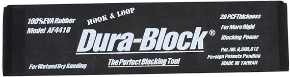 Dura-Block (AF4418) Hook & Loop Black 11" Sanding Block