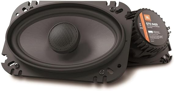 JBL GTO Series Premium 4 x 6 Inches Co-Axial Speakers Pair with Patented Plus One Woofer Cone, Silk Dome Tweeters - Set of 2 Bundled with Earbuds