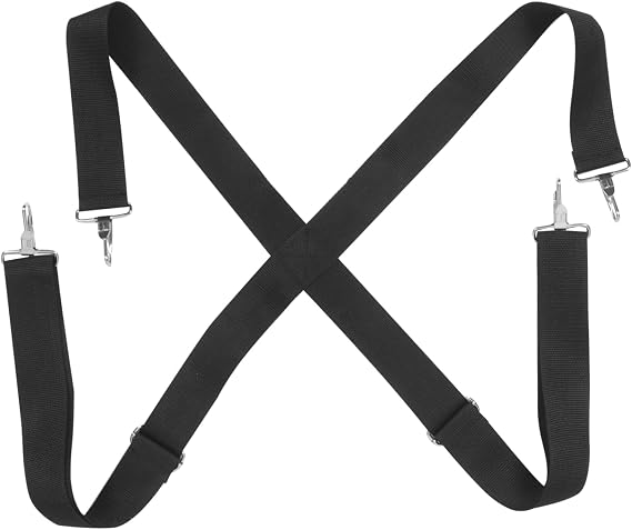 Generic Adjustable Snare Drum Sling for Marching Bands Shoulder Strap Hooks Comfortable Double-shoulder Design for Drummers and Performers