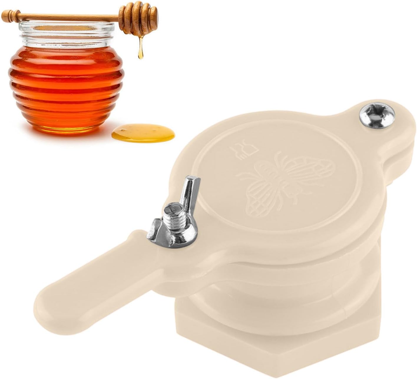 Honey Gate for Extractor, Honey Gate Flow Honey Machine - Honey Shaker Honey Mouse, Honey Shaker Honey Bucket Accessories, Bee Faucet, Gate Valve Extractor, Bottled Honey Extractor, Beekeeping