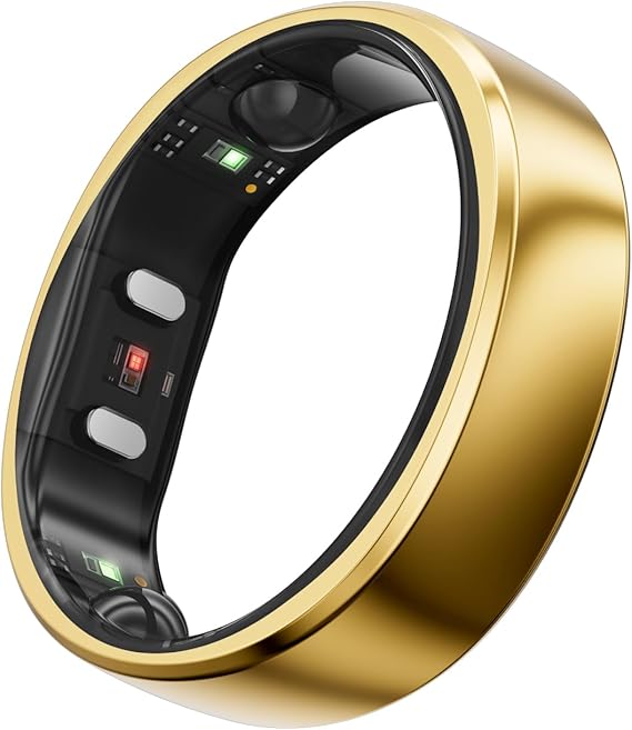 RingConn Gen 2 Smart Ring (Gold, Size 6) Gen 2 Charger