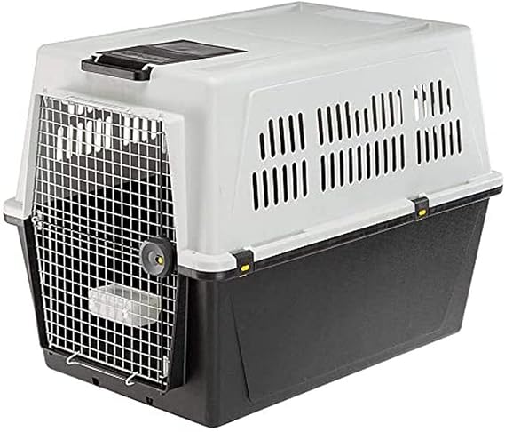 Ferplast Dog Travel Kennel, Pet Kennel, Dog Crate Atlas 70 Professional, Safety Closing System, Aeration Grids, 68,5 X 101 X H 75,5 Cm.