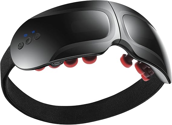 Fullicon Warm Vibration Eye Massager for Migraines with Heat, Ultra Light