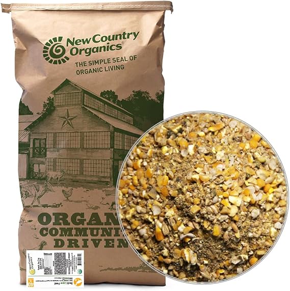New Country Organics Duck Layer Feed - Adult & Laying Duck Food - Soy-Free, 17% Protein - Certified Organic & Non-GMO - 40 lbs