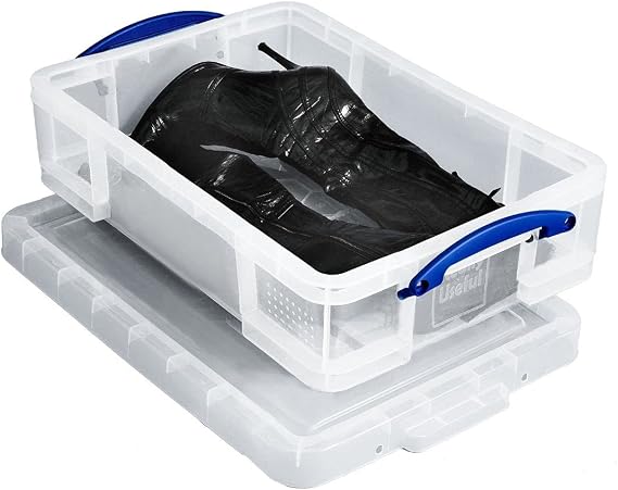 Really Useful Plastic Storage Box 24.5 Litre Clear
