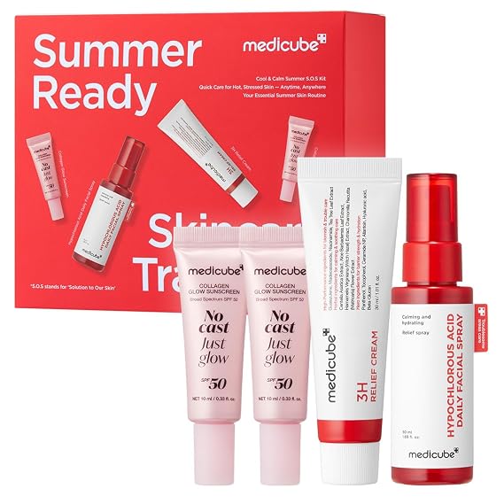 medicube Summer-Ready Skincare Travel Kit for Quick Cooling & Soothing