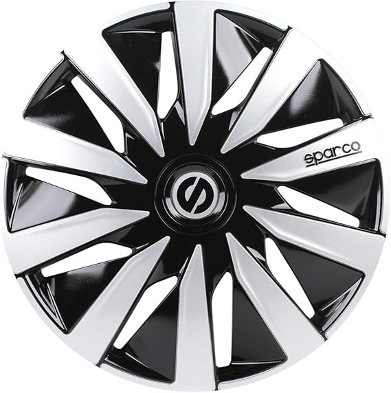 Sparco Wheel Covers Lazio - 13-inch - Black/Silver - Set of 4 pieces