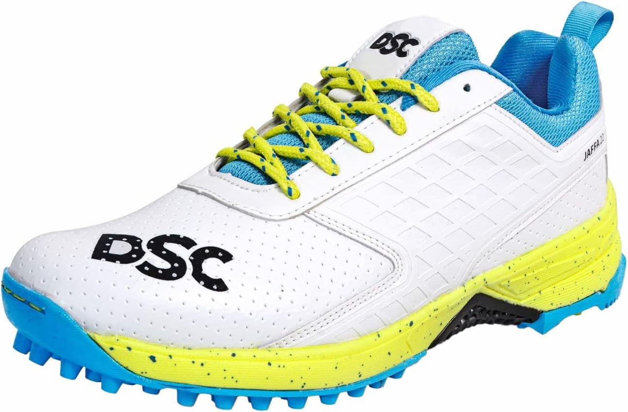 DSC Jaffa 22 Cricket Shoes for Mens & Boys | Material: Mesh | Breathable Mesh | Non-Slip Sole | Sport Shoes, Training, Match Cricket Shoe