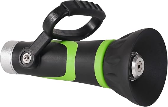 GREEN MOUNT GSFNG98 Garden Hose Nozzle, Fireman's Hose Heavy Duty Nozzle, Premium Constructed Sprayer with Ergonomic Handle for Arthritis