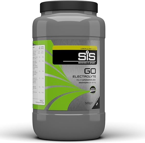 Science In Sport GO Electrolyte Powder Energy Drinks, High Carbohydrates and Sodium, Lemon and Lime Flavour, 12 Servings Per 500 g