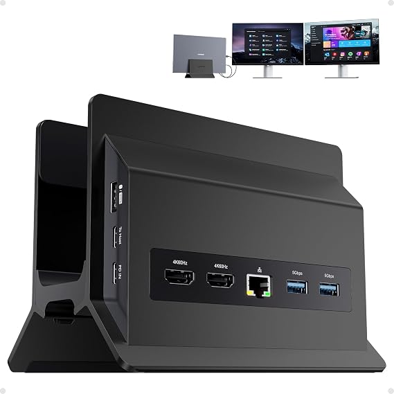 11-In-1 Laptop USB C Docking Station Dual Monitor 4K@60Hz for Home & office