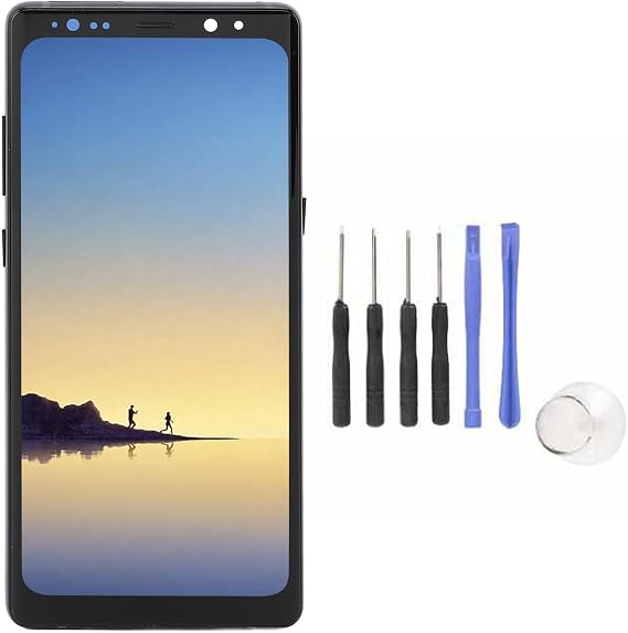 for Note 8 Screen Replacement OLED, Touch Screen Display Digitizer Assembly with Repair Tool, Mobile Phone Parts for Note 8 N9500 N950U N950F N950N N950W (Black)
