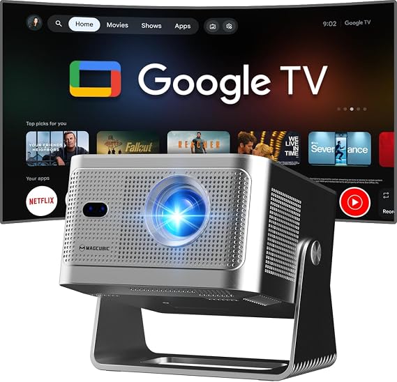 【Google TV/Official Apps】 HY350GT Portable Projector Full HD 1080P