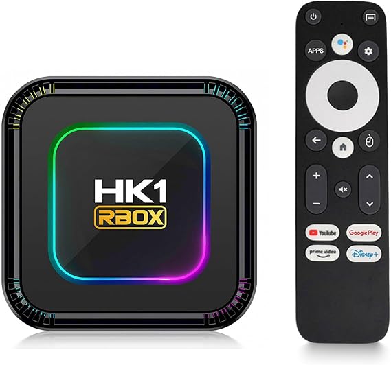 Global Connect Android TV Box Smart HK1 RBOX RK3528 Quad Core ARM Cortex Android TV Box 13.0 2G RAM+16G ROM WiFi 6 USB 3.0 BT5.0 Ultra HD 1080P 3D/8K