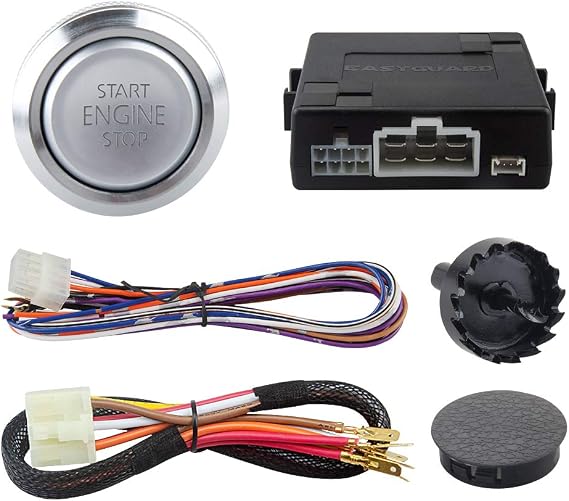 ES002-P3 Push Engine Start button Module and keyless go System Compatible with car Alarm or keyless Entry System dc12v