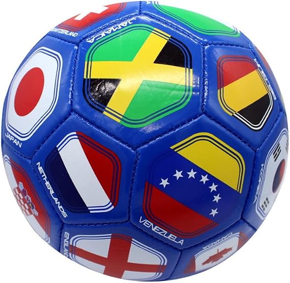 World Flag Soccer Skills Training Ball, Size 2, Blue