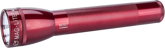 MagLite 3C Cell LED Flash Light, Red