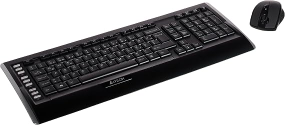 A4 Tech 9300F, Wireless Multimedia Q Turkish Keyboard and V-Track 2000DPI Optical Mouse Set