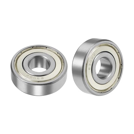 2 Pcs 6302ZZ Ball Bearings, 15mmx43mmx13mm, Double Metal Shielded