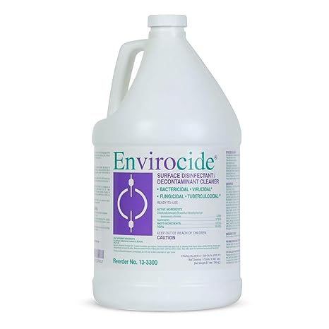 Metrex Envirocide Ready-to-Use Surface Disinfectant Cleaner & Decontaminant Broad-Spectrum Formula, for Healthcare, Institutional & Facility Surfaces 1 Gallon