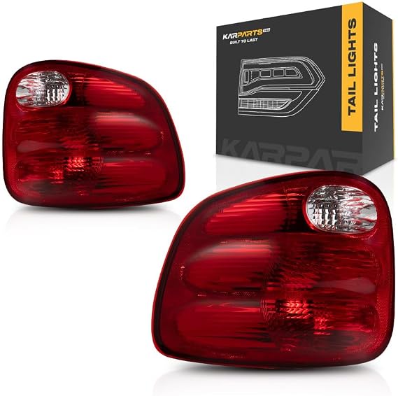 For 2000 2001 2002 2003 2004 Ford F-150 Tail Light Assembly Driver and Passenger Side DOT Certified - Replaces FO2800178 FO2801178 | YL3Z 13405 AA, YL3Z 13404 AA