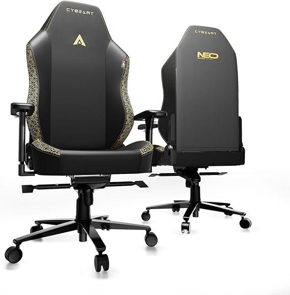 Cybeart Apex NEO Imperial Edition PU Leather Ergonomic Gaming Chair with 4D Memory Black 150kg