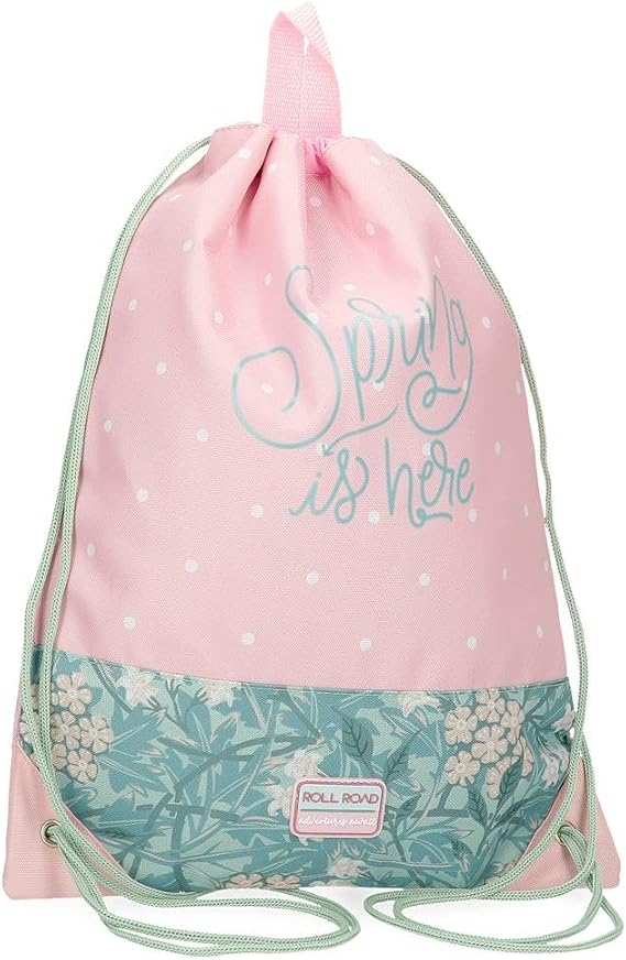Spring is Here Backpack Sack Pink 32x42cm Polyester, pink, Backpack Sack, Pink, Backpack Sack