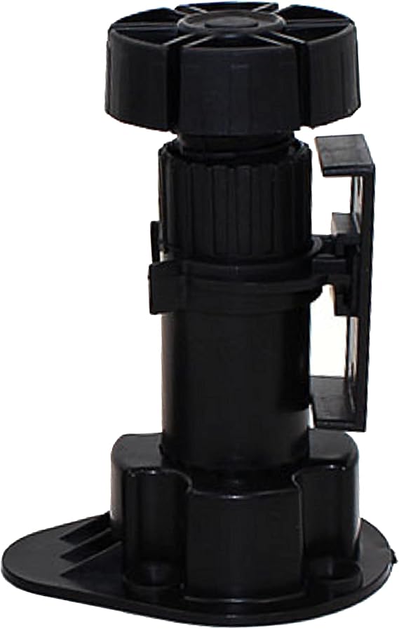 Black Furniture or Cabinet Leveler Legs - Support 330 Lb. per Leg - Adjusts from 3 7/8" to 5 3/8" - 12 Pack
