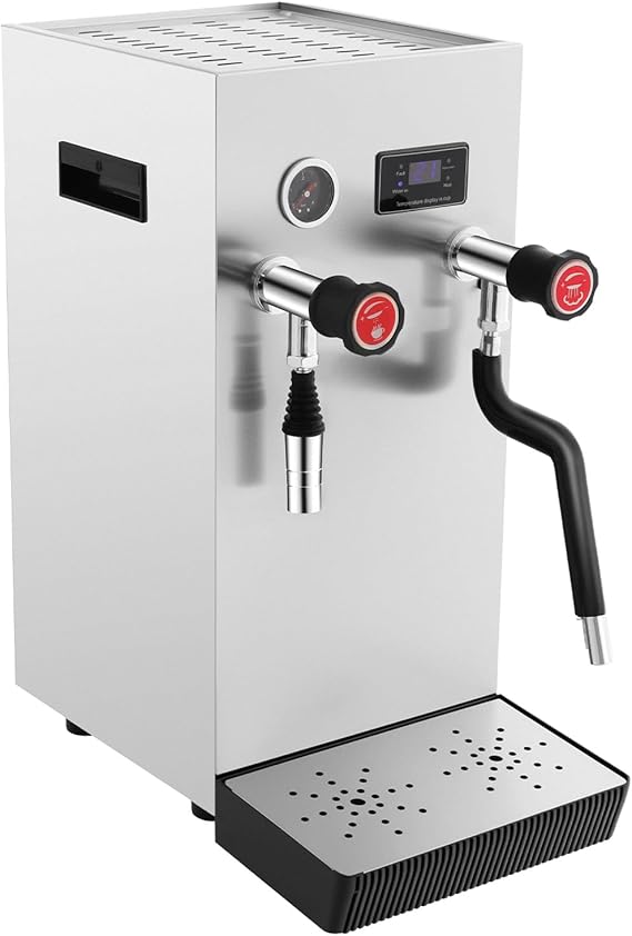Commercial Milk Frother Electric Multi-Purpose Full-Automatic Boiling Water Frothing Machine Electric Milk frother Maker Lcd Display Milk For Espresso Tea Coffee Shop Dessert Shop Hotel Milk