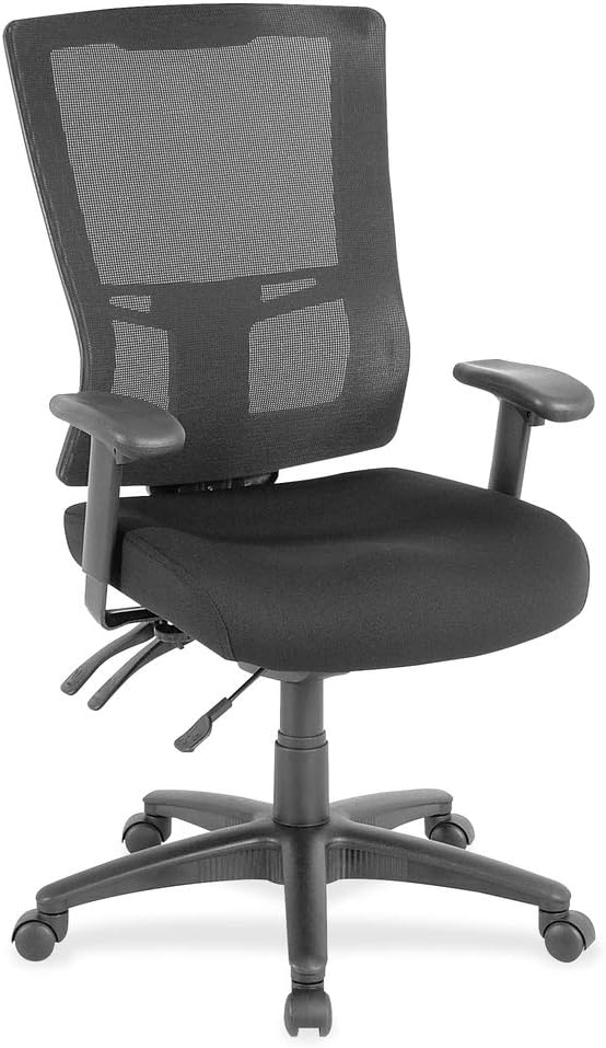 Lorell High-Back Mesh Chair, Black