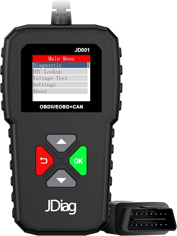 JDIAG JD001 OBD2 Scanner, Professional Engine Fault Code Reader Device