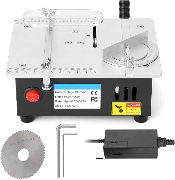 T30 Mini Multifunctional Table Saw Electric Desktop Saws Small Household DIY Cutting Tool Woodworking Bench Lathe Cutter Machine for DIY Use(S-2 Standard)