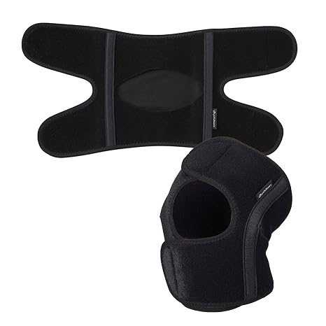 Phiten Metax Knee Wrap, Black, Medium