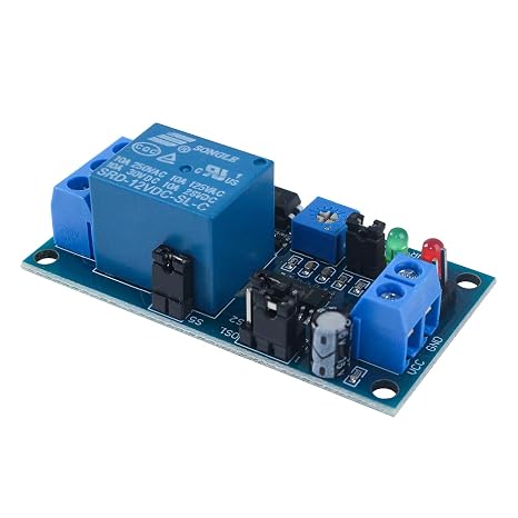 12V Multi-Mode Delay Timer Relay Module with Optocoupler for Home Automation, Industrial Control, DIY Projects