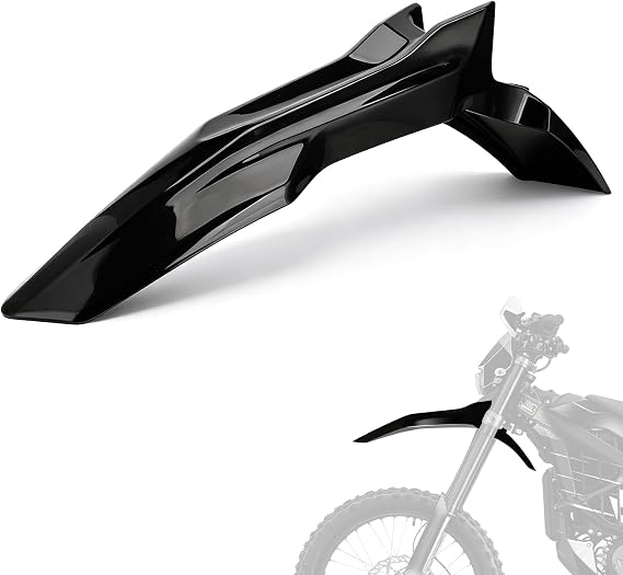 Surron Ultra Bee用フロントフェンダー、Sur Ron Ultra Bee用電動ダートバイクマッドガードマッドガード ブラック