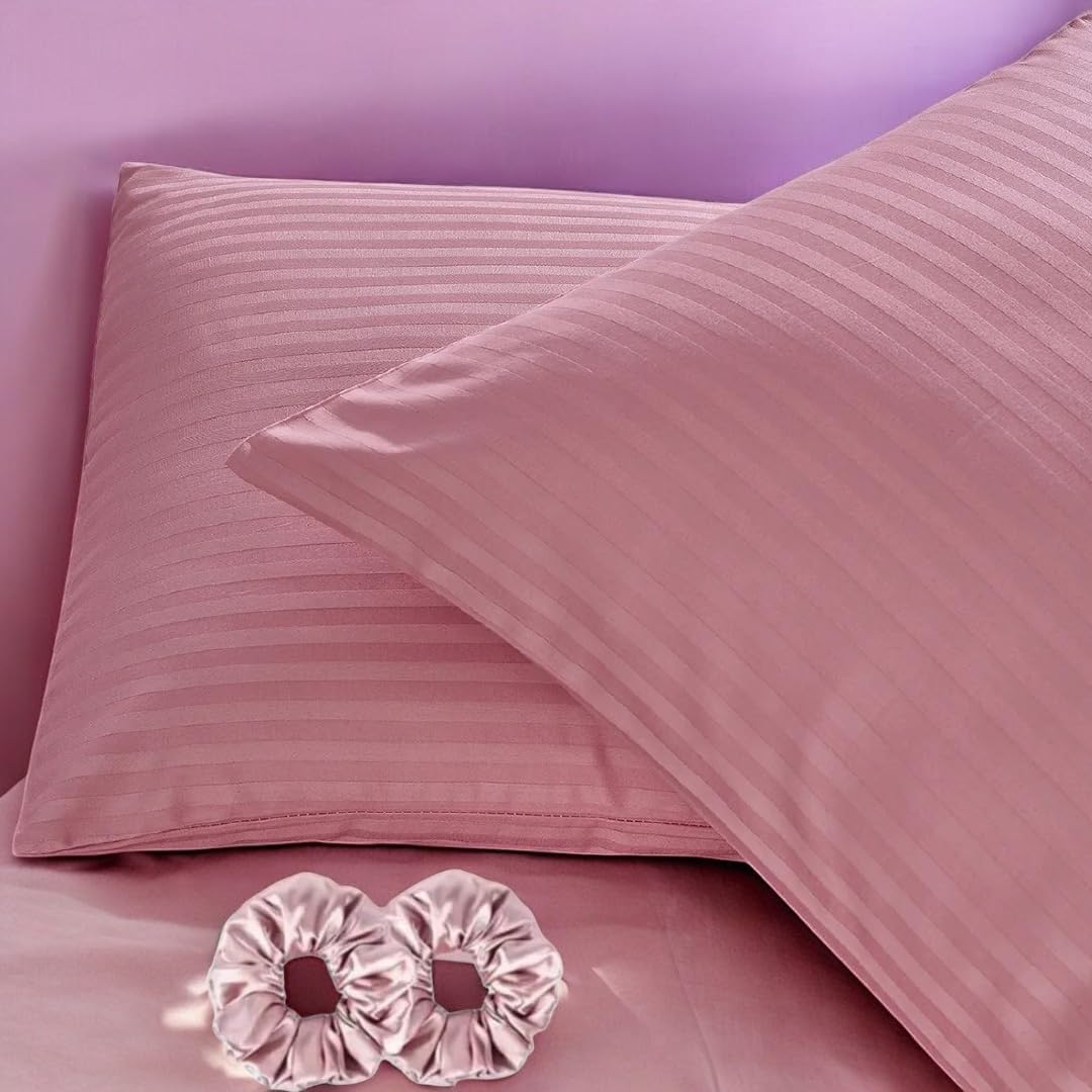 AEE® 2 Piece Cotton Satin Pillow Case - 2 Piece Satin Buckle Gift - 50x70cm Mixed Color And Model