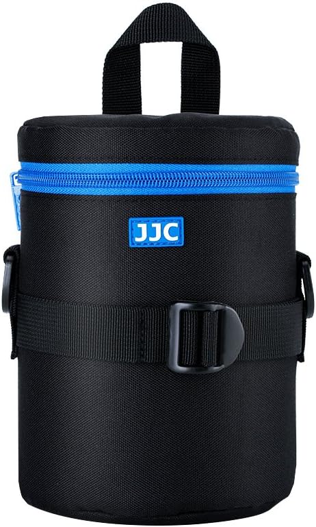 JJC Deluxe Lens Case Pouch Bag for Camera Lens Below 3.9" x 6.5"(D x L)