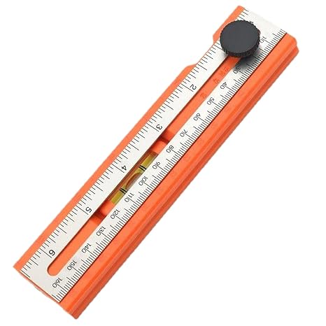 Woodworking Ruler Ergonomic Non-Slip Grip Handheld Wood Crafting | Woodworking Marking Measuring Ruler for Wood Crafting Construction Handicrafts Professionals Beginners Woodworkers