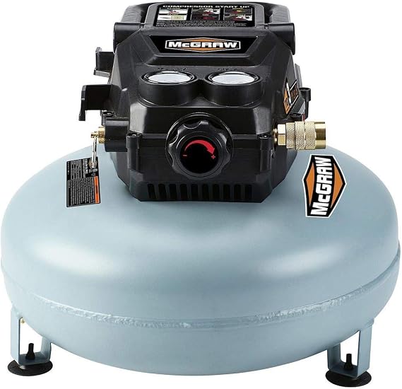 3 Gallon 1/3 HP 110 PSI Oil-Free Pancake Air Compressor