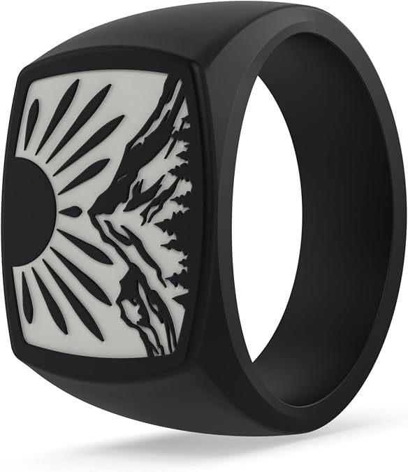 Enso Rings Grand Signet Silicone Rings - Ultra Comfortable & Waterproof